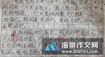 佝偻着背的母亲高一作文800字