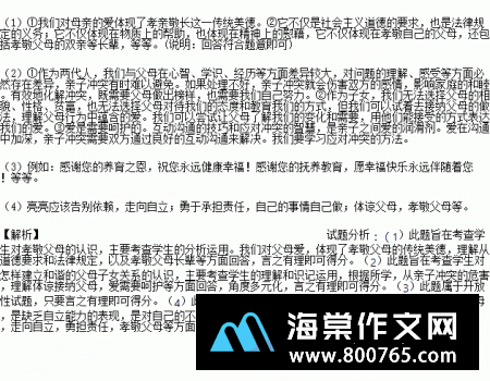 母爱一年级作文900字