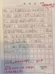 一件令我感动的事一年级作文1000字